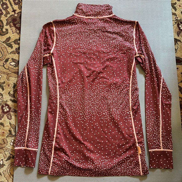 Kari Traa Meteor Half Zip Pullover Base Layer Red Pink Burgundy Golf - Picture 8 of 11